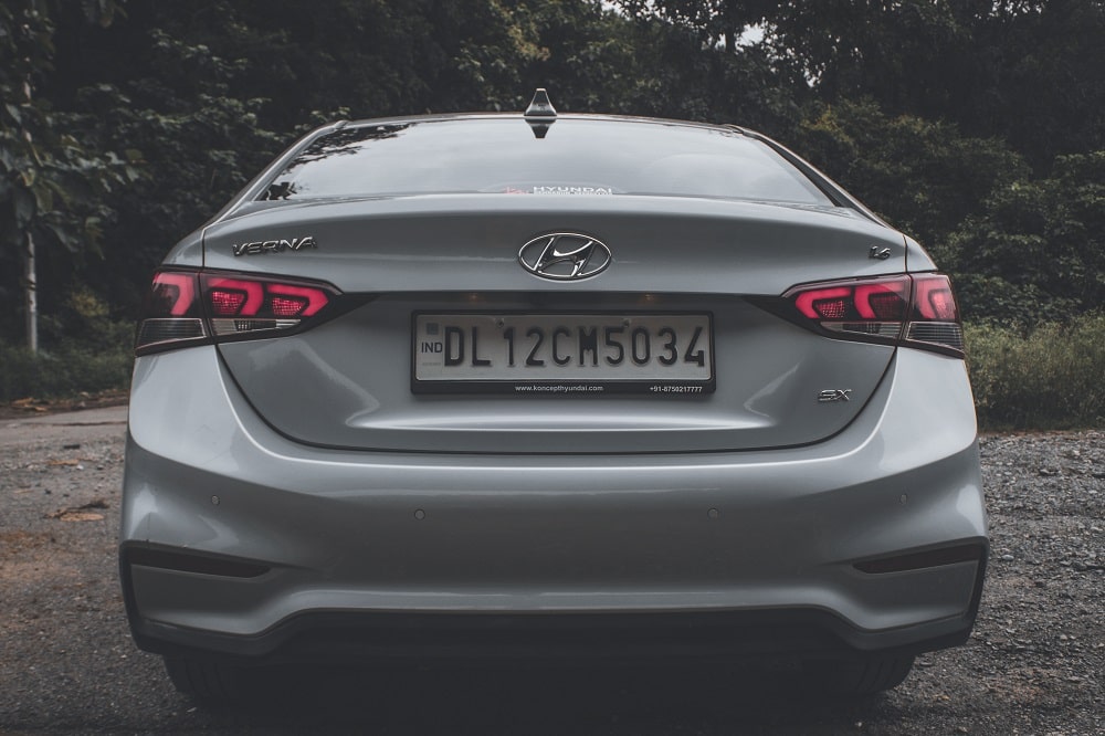 Hyundai Verna SX rear looks